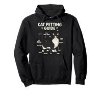 Munchkin Cat Petting Guide Funny Cat Lover (en Anglais) Sweat à Capuche