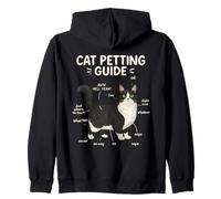 Munchkin Cat Petting Guide Funny Cat Lover (en Anglais) Sweat à Capuche