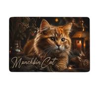 Munchkin Cat Tapis De Salon 150 X 100 Cm, Doux Imprimé Cadeau Crémaillère | Tapis 150 x 100 cm pour une ambiance saisonnière, avec poils courts; pour chambre