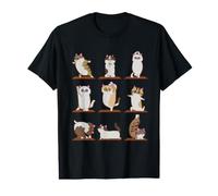 Munchkin Cat Yoga T-Shirt Graphique avec Valeur