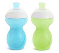 Munchkin Click Lock Lot de 2 gobelets anti-morsure, bleu/vert, 266 ml