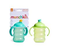Munchkin Click Lock Schnabelbecher 2er-Pack | 6 M+ | 236 ml | Blau/Grün