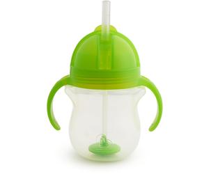 Munchkin Click Lock Tip & Sip tasse avec paille avec contre-poids Green 6 m+ 207 ml