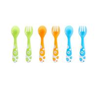Munchkin Couverts Multicolores pour Bébé et Tout-Petits | Set de Cuillères de Sevrage | Ustensiles pour Bébé sans BPA | 12 Mois+ | 6 Pack