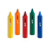Munchkin Crayons de bain | Jouet de bain coloré sans salissure | Dessine sur les carreaux et la porcelaine | Jouet de bain lavable pour bébé - Ensemble de 5 crayons