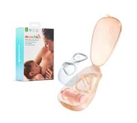 Munchkin Flow 24 mm Bout de Sein+ | Voyez votre lait s'écouler pendant l’allaitement | Allaitement et essentiels pour bébé