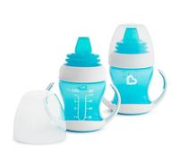 Munchkin Gentle Transition Lot de 2 gobelets d'entraînement Bleu 118 ml
