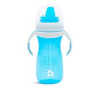 Munchkin Gentle Transition Tasse De Apprentissage | Tasses Sippy Bébé & Tout-Petit avec Poignées & Couvercles | Non-Déversement | Étanches | Tasses Enfants Silicone pour 4+ Mois | 296 ml | Pack de 2