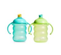 Munchkin Gobelet Bébé Click Lock avec Bec | 2 Pack | 6m+ | 236 ml | Bleu/Vert