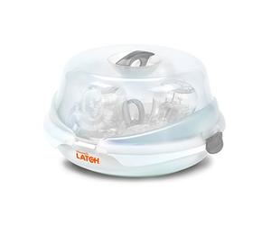 Munchkin LATCH - Kit de Démarrage Allaitement avec Stérilisateur par Micro-Ondes (Blanc)