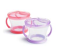 Munchkin Lot de 2 attrape-collations Rose/violet