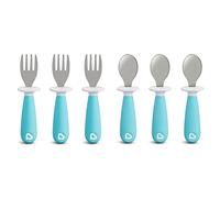 Munchkin Lot de 6 fourchettes et cuillères pour enfant Bleu