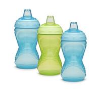 Munchkin Mighty Grip Tasse | Biberon d’apprentissage pour tout-petits et bébés | Sans BPA | Anti-fuites | Étanche | Gobelet de sevrage à partir de 9 mois | Biberon pour tout-petits 296 ml | Lot de 3