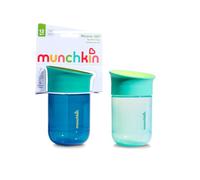 Munchkin Miracle 360 Becher 2er-Pack | 12 M+ | 296 ml | Marineblau/Blau