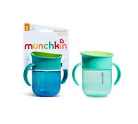 Munchkin Miracle 360 Becher 2er-Pack | 6 M+ | 207 ml | Marineblau/Blau