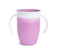 Munchkin Miracle 360 Tasse à Bec| Tasse Entraîneur Bébé & Tout-Petits | Sans BPA | Sans Déversement | Étanche | Tasse de Sevrage Bébé 6+ Mois | 7oz/207ml | Violet