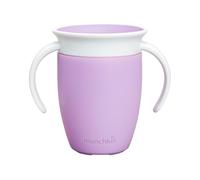 Munchkin Miracle 360 Tasse à Bec| Tasse Entraîneur Bébé & Tout-Petits | Sans BPA | Sans Déversement | Étanche | Tasse de Sevrage Bébé 6+ Mois | 7oz/207ml | Violet