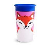 Munchkin Miracle 360° WildLove Tasse à bec | Tasse Étanches | Tasse de Sevrage Bébé Sans BPA avec Bord de Boisson 360° - Emballage Écologique | 9oz/266ml | Renard