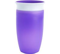 Munchkin Miracle Gobelet 360° pour bébés et jeunes enfants, sans , anti-fuite, résistant au lave-vaisselle, pour enfants de 12 mois et plus, violet - 296 ml Purple