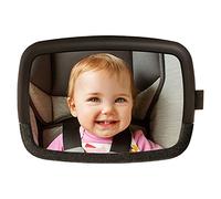 Munchkin Miroir Pivotant de Sécurité pour Siège Auto Bébé | Miroir XL Large Angle pour Bébé et Tout-Petits | 100% Anti-Casse & Testé en Cas d'Accident | Accessoires Essentiels de Voyage