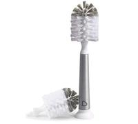 Munchkin Shine Brosse à Bouteille en Acier Inoxydable et tête de Brosse de Recharge