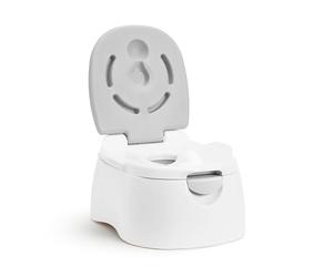 Munchkin Siège de Potty Multistage 3-en-1 | Siège de Formation, Potty et Marchepied Amovible Sécurisé pour Tout-Petits, Enfants et Bébés | Gris