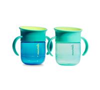 Munchkin Tasse Bébé Miracle 360 | 2-Pack | 6m+ | 207ml | Bleu Foncé/Bleu
