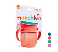 Munchkin Tasse Bébé Miracle 360 | Essentiels pour Bébé | 6m+ | 207ml | Corail
