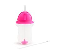 Munchkin Click Lock Tip and Sip Weighted Straw Cup, 10oz/296 ml, 1 pack, Pink