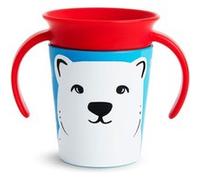 Munchkin Miracle 360° WildLove Tasse Bébé | Tasse Bébé Étanches | Tasse de Sevrage Bébé Sans BPA avec Bord de Boisson 360° - Emballage Écologique | 6oz/177ml | Ours Polaire