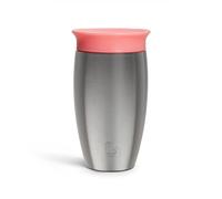 Munchkin Tasse Miracle 360 en Acier Inoxydable | Tasse Bébé & Tout-Petits Sans BPA | Idéale pour le Sevrage | Tasses Enfants Leakproof | 12+ Mois | 10oz/296ml | Rose
