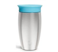 Munchkin Tasse Miracle 360 en Acier Inoxydable | Tasse Bébé & Tout-Petits Sans BPA | Idéale pour le Sevrage | Tasses Enfants Leakproof | 12+ Mois | 296ml | Bleu