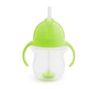 Munchkin Tasse Sippy Bébé avec Paille | Tasse Étanche | Paille Lestée | Biberons Bébé - 7 oz / 207 ml | Vert