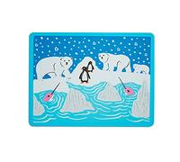 Munchkin WildLove Set de Table réversible en Silicone pour Enfants, 1 pièce, Ours Polaire