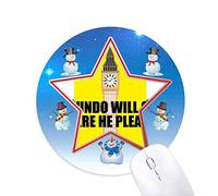 mundo     aller   où seront   il   chante! bonhomme de neige, tapis de souris série star mat