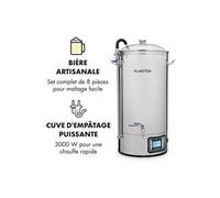 Mundschenk XXL Kit de brassage 8 éléments pour fabrication de bière artisanale maison - Cuve de macération en inox 50 litres - Ecran LCD