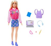 Muñeca Barbie estudiante con ordenador y accesorios HRG84 MATTEL