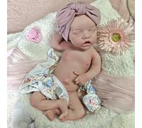 Muñeca Bebé Reborn de Silicona Realista - 45 cm/18 pulgadas - Bebé Reborn Realista Con Extremidades Articuladas y Detalles Hechos a Mano, Regalo Perfecto Para Amistad y Coleccionismo
