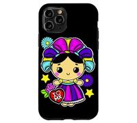 Muñeca Mexican Doll Lelé Embroidery Style Maria Otomi Girl Coque pour iPhone 11 Pro