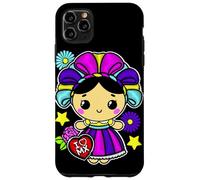 Muñeca Mexican Doll Lelé Embroidery Style Maria Otomi Girl Coque pour iPhone 11 Pro Max