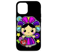 Muñeca Mexican Doll Lelé Embroidery Style Maria Otomi Girl Coque pour iPhone 12/12 Pro