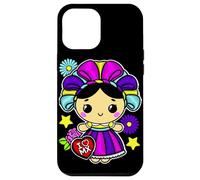 Muñeca Mexican Doll Lelé Embroidery Style Maria Otomi Girl Coque pour iPhone 12 Pro Max