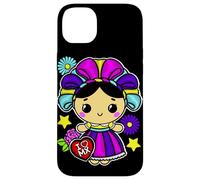 Muñeca Mexican Doll Lelé Embroidery Style Maria Otomi Girl Coque pour iPhone 14 Plus