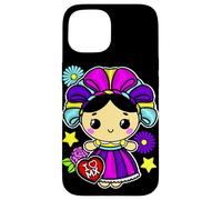 Muñeca Mexican Doll Lelé Embroidery Style Maria Otomi Girl Coque pour iPhone 15