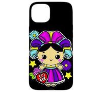 Muñeca Mexican Doll Lelé Embroidery Style Maria Otomi Girl Coque pour iPhone 15 Plus