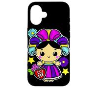 Muñeca Mexican Doll Lelé Embroidery Style Maria Otomi Girl Coque pour iPhone 16
