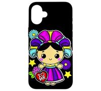 Muñeca Mexican Doll Lelé Embroidery Style Maria Otomi Girl Coque pour iPhone 16 Plus