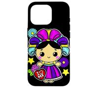 Muñeca Mexican Doll Lelé Embroidery Style Maria Otomi Girl Coque pour iPhone 16 Pro