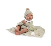 Muñecas Antonio Juan Erik Poupée bébé réaliste avec Accessoires Vert