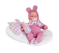 MuÑecas Antonio Juan Newborn Carla Orejitas Baby Doll Pink Pink Taille unique